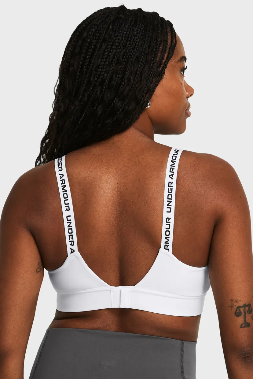 Женский белый топ UA Infinity Mid 2.0 Bra 4
