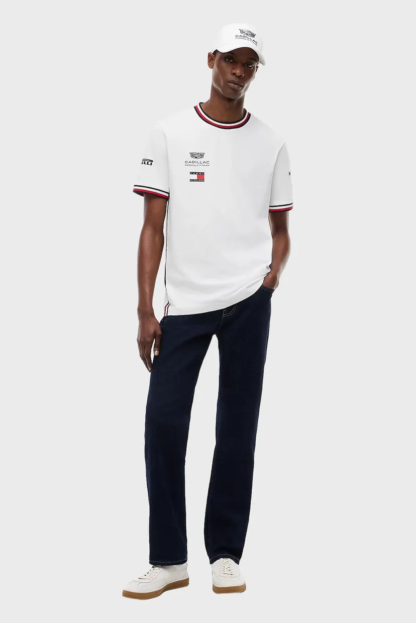 Чоловіча біла футболка TH x Cadillac Formula 1® Team 2
