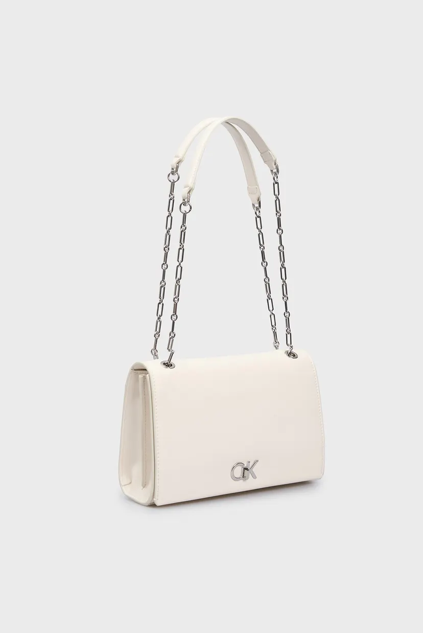 Жіноча біла сумка CK MEDIUM CONV CONV CHAIN BAG 3