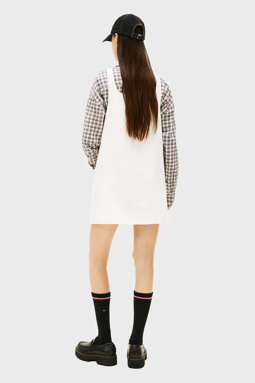 Женский белый вельветовый сарафан CORD 3