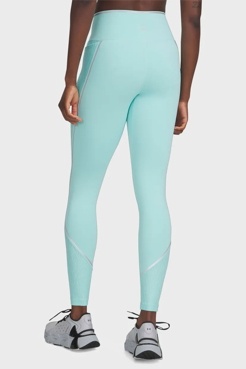 Жіночі бірюзові тайтси UA Halo Jacquard Legging 3