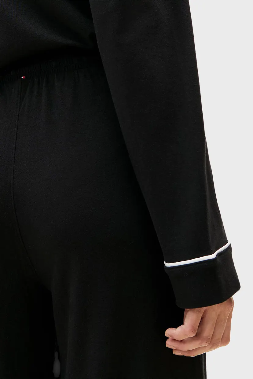 Женская черная пижама (рубашка, брюки) SHIRT 4