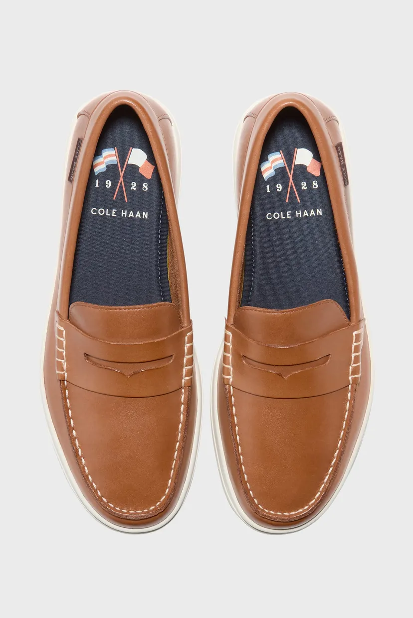 Чоловічі коричневі шкіряні лофери Nantucket Drift Penny Loafer 3