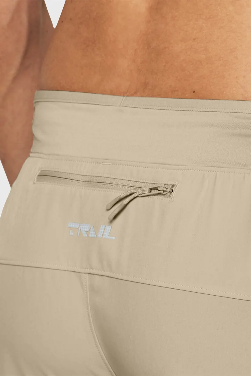 Мужские бежевые шорты UA RUN TRAIL SHORT 3
