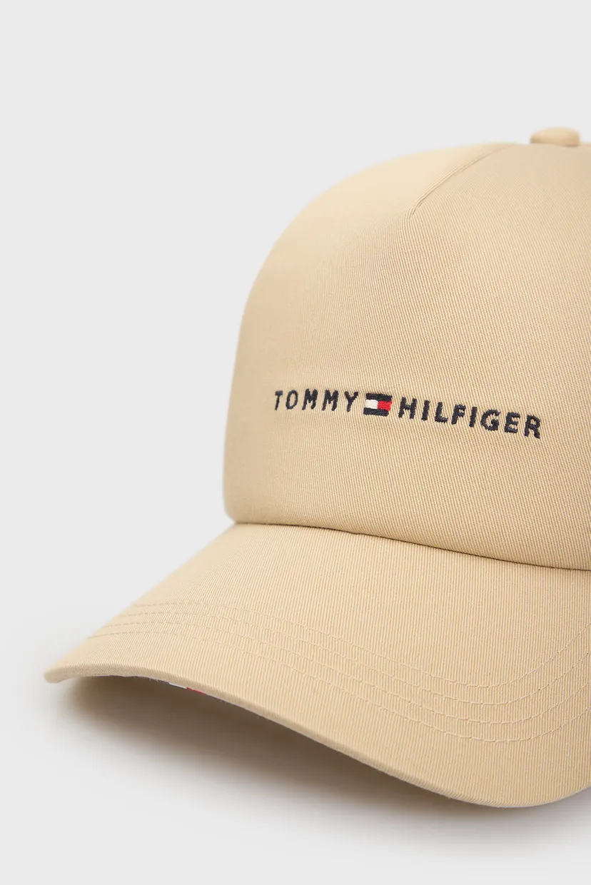 Чоловіча бежева кепка TH FOUNDATION SOFT 6 PANEL CAP 4
