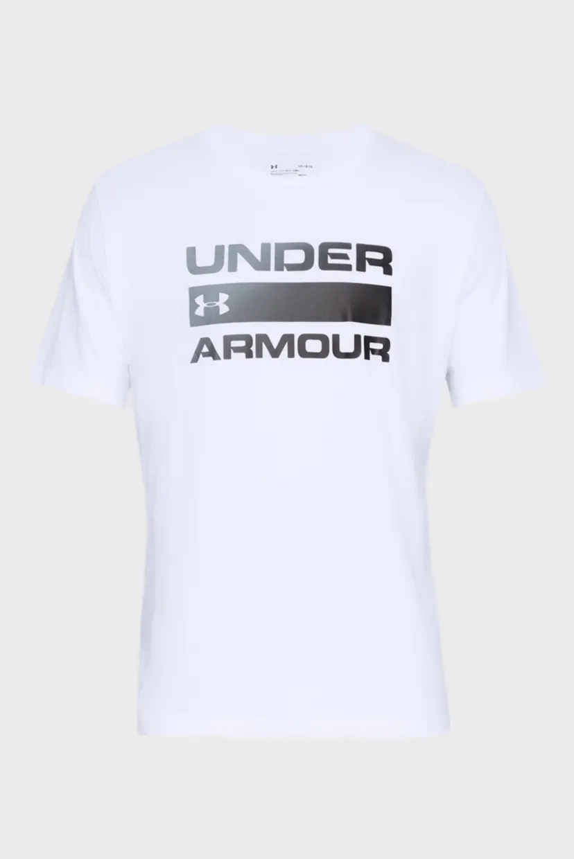 Мужская белая футболка UA TEAM ISSUE WORDMARK SS 5