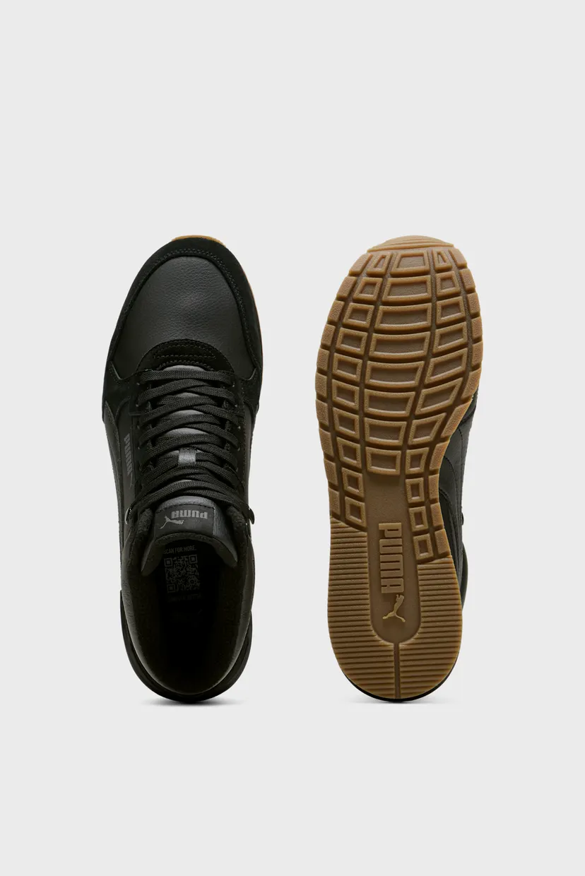 Черные хайтопы ST Runner Mid-Cut Sneakers 4