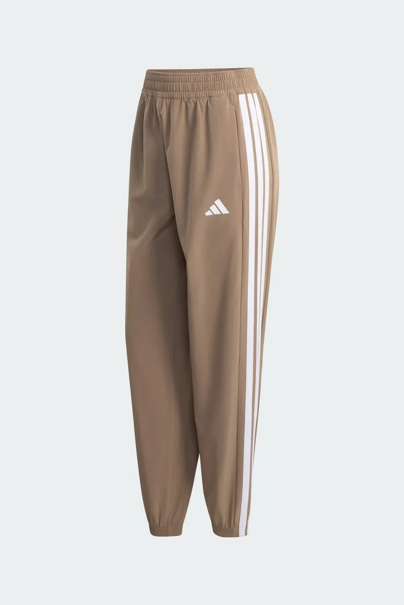 Жіночі коричневі спортивні штани Train Essentials 3-Stripes Woven 6