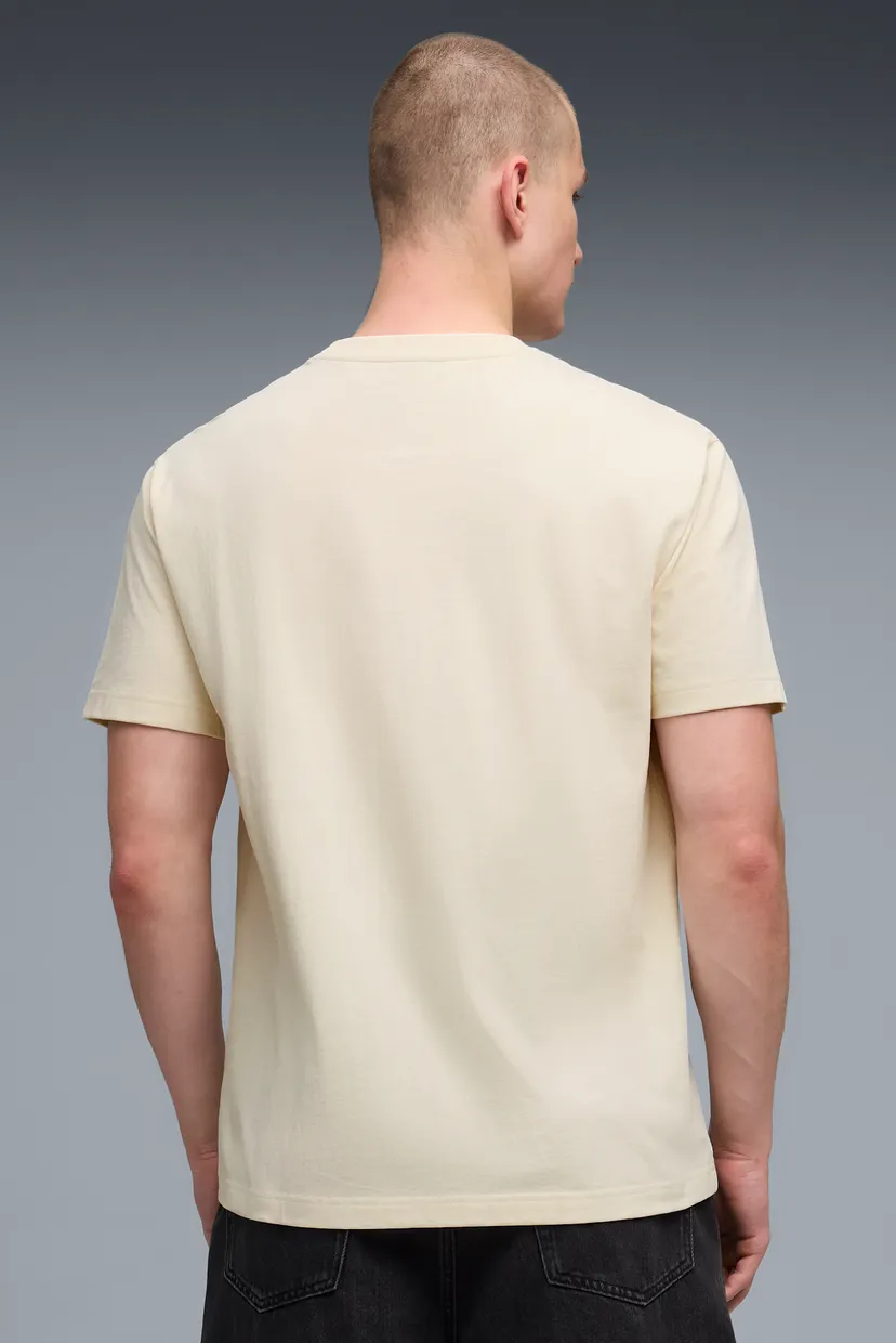 Чоловіча бежева футболка Essentials Elevated Cat Logo Relaxed Tee Men 3
