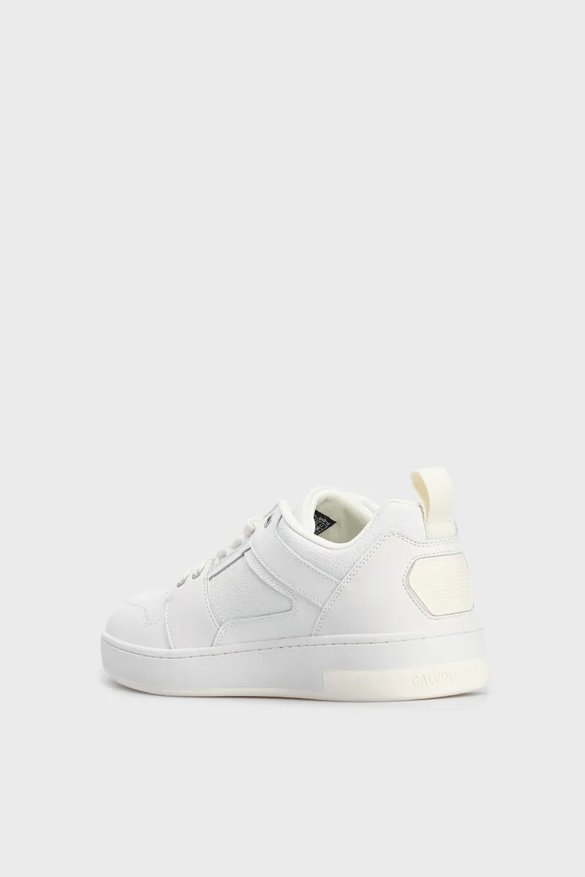 Чоловічі білі шкіряні снікерcи BASKET CUPSOLE R LTH-TPU INSERT 5
