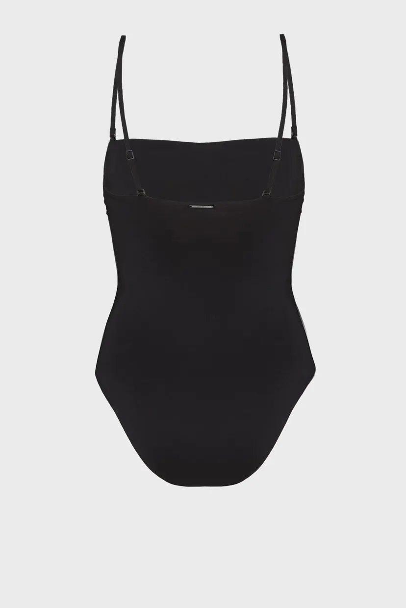 Женский черный купальник BANDEAU ONE PIECE-RP 6
