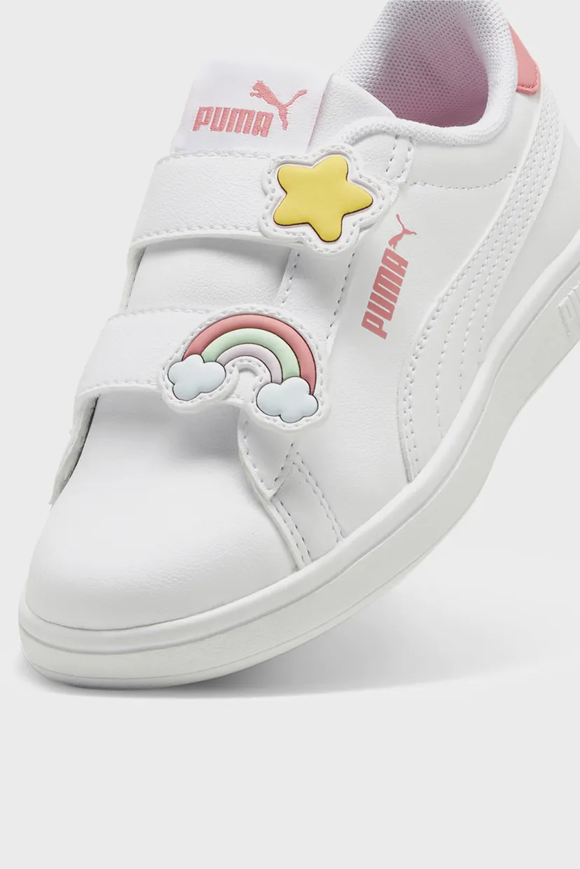 Дитячі білі кеди  PUMA Smash 3.0 Badges Kids' Sneakers 6
