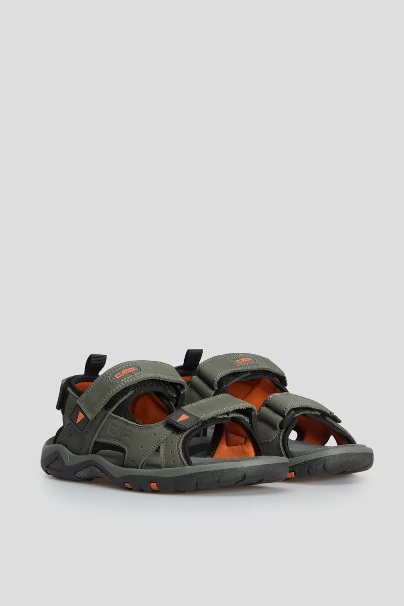 Чоловічі оливкові шкіряні сандалі ALMAAK HIKING SANDAL 3