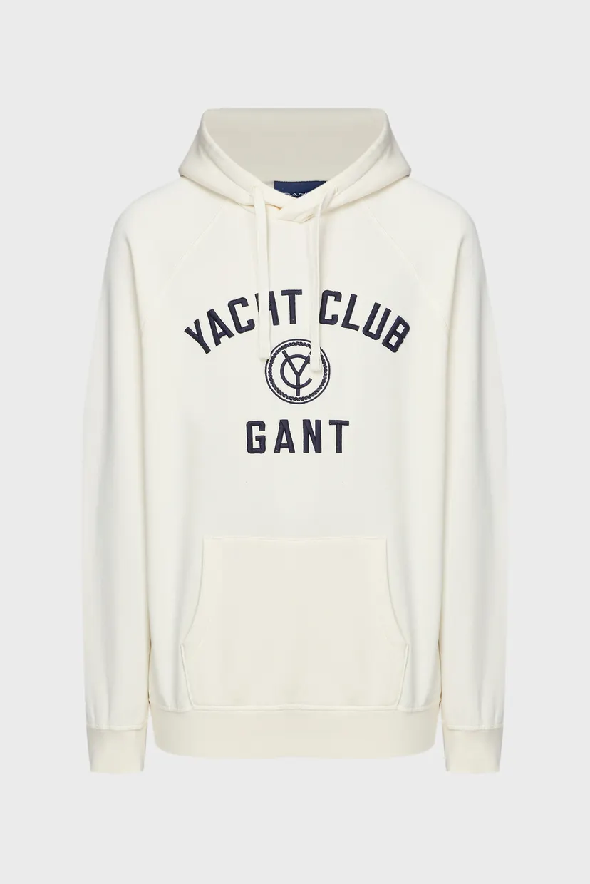 Мужское белое худи YACHT HOODIE RAGLAN 6