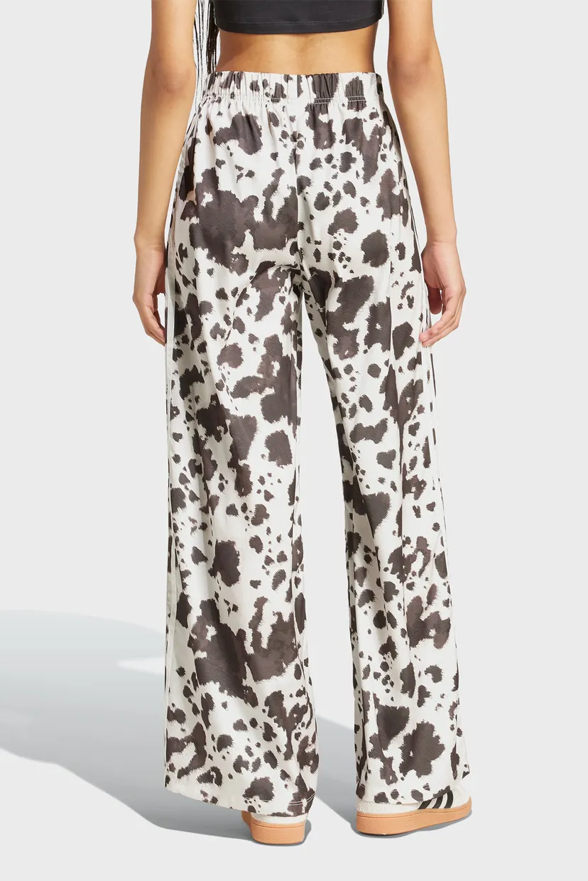Женские белые спортивные брюки с узором adidas Originals Satin Wide Leg 3