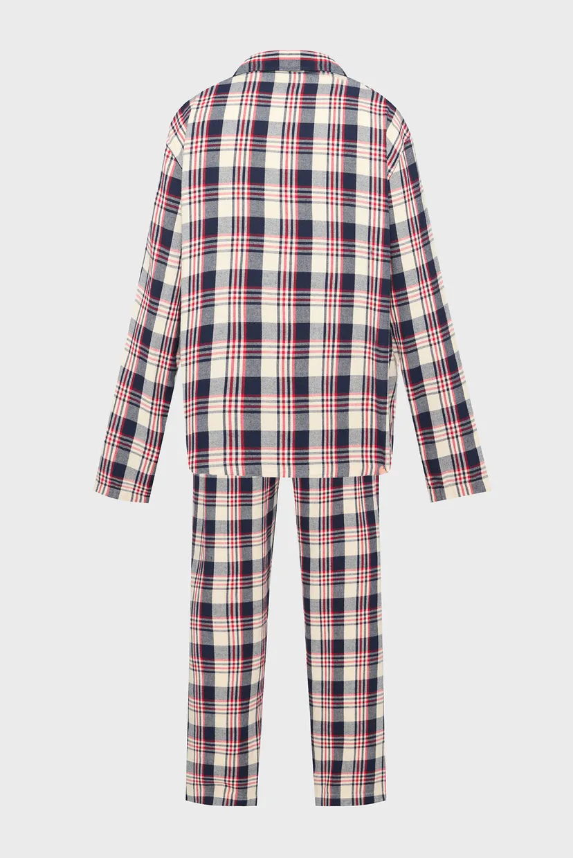 Чоловіча картата піжама (сорочка, брюки) FLANNEL 8