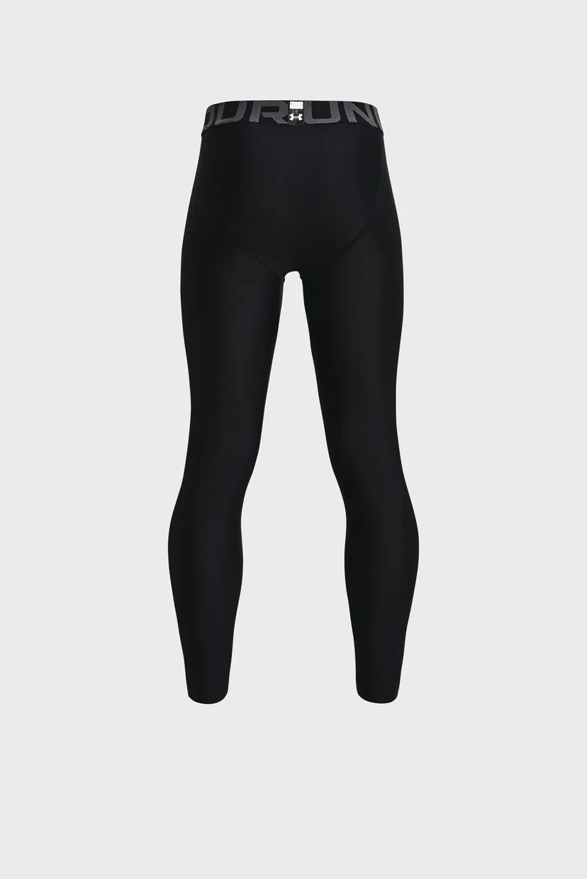 Детские черные тайтсы UA HG Armour Leggings 4