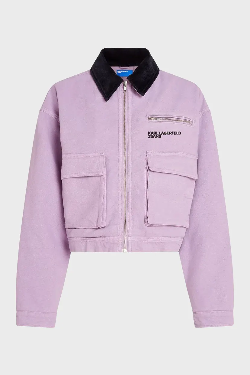 Женская сиреневая джинсовая куртка workwear 6