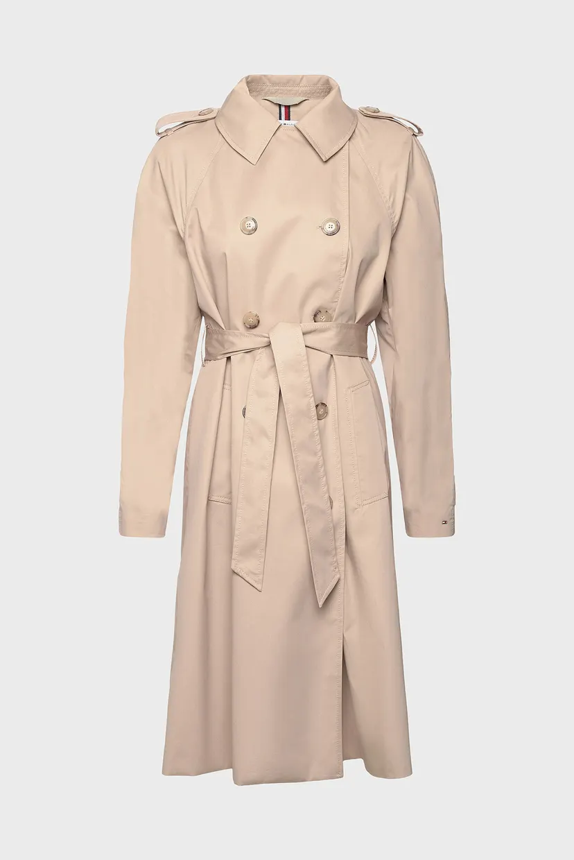 Жіночий бежевий тренч COTTON CLASSIC 7