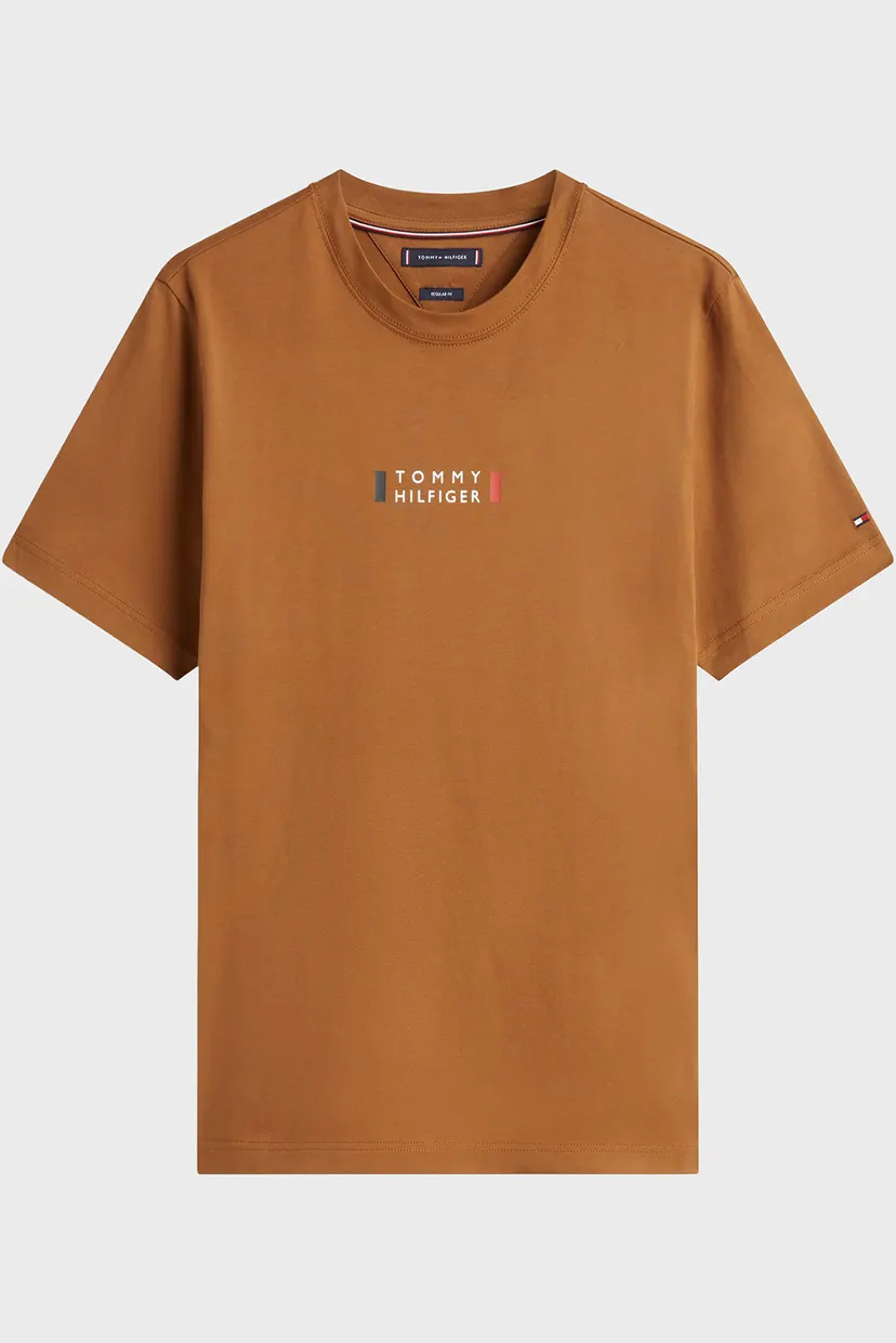 Мужская бежевая футболка BRAND LOVE SMALL 5