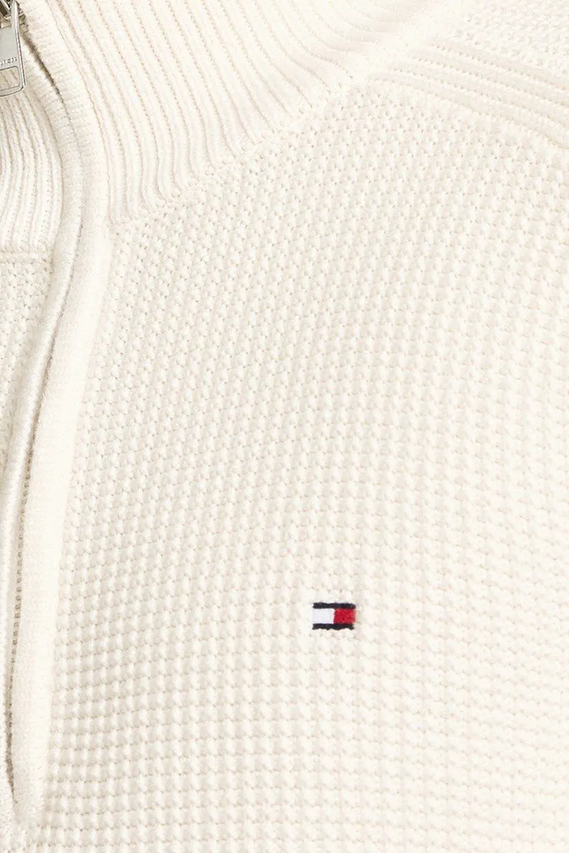 Чоловіча біла кофта STRUCTURE GLOBAL STRIPE ZIP MOCK 5