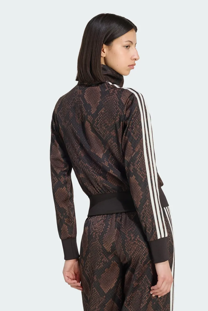 Жіноча коричнева спортивна кофта з візерунком SATIN SNAKE PRINT FIREBIRD 3