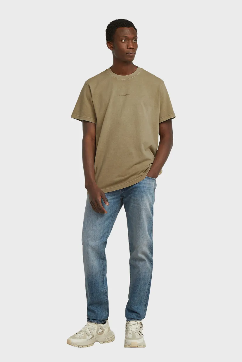Чоловіча бежева футболка Overdyed 5