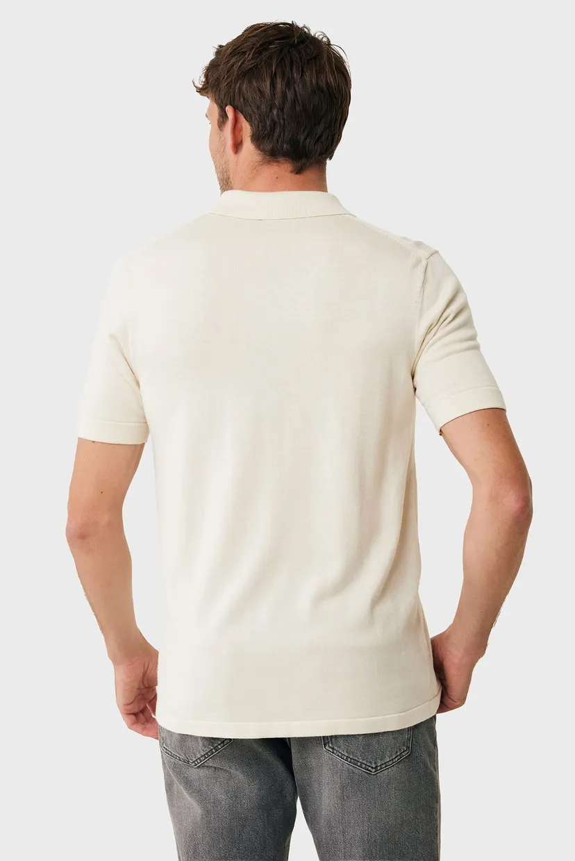Чоловіче біле поло GIUSEPPE Premium knit polo 3