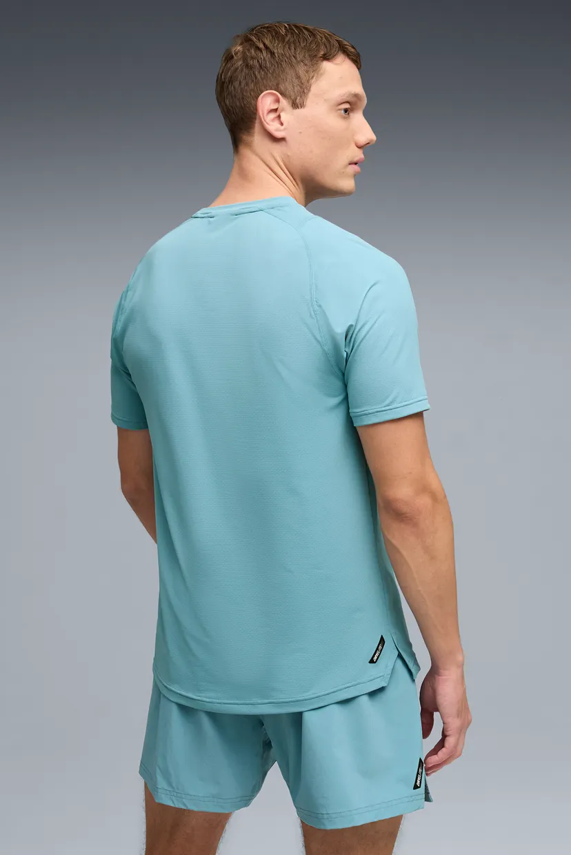 Мужская бирюзовая футболка PWRMODE Training Tee Men 3