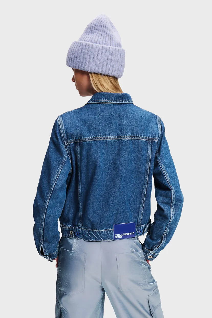 Жіноча синя джинсова куртка regular jacket 3