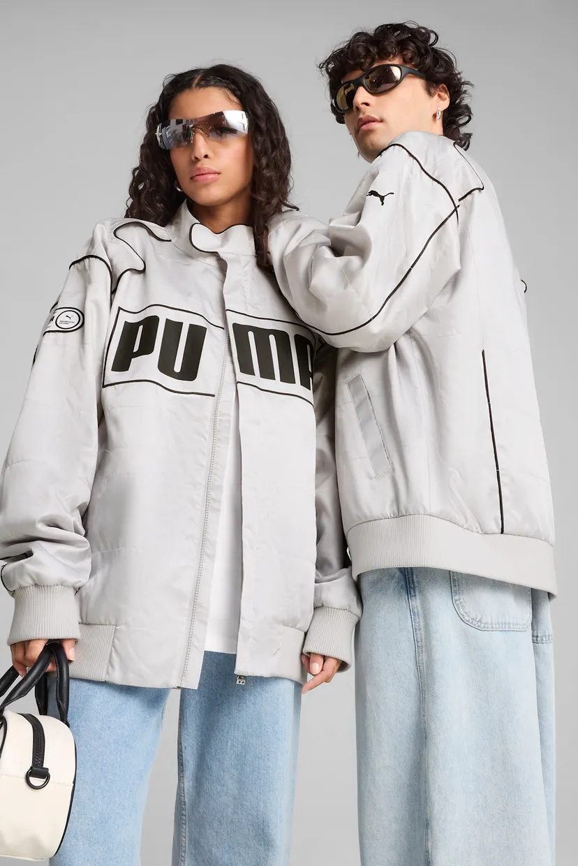 Світло-сіра куртка ARCHIVE SEASONAL Relaxed Racer Jacket Unisex