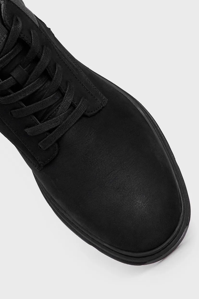 Чоловічі чорні черевики HILIFGER NUBUCK HYBRID CHUKKA 4