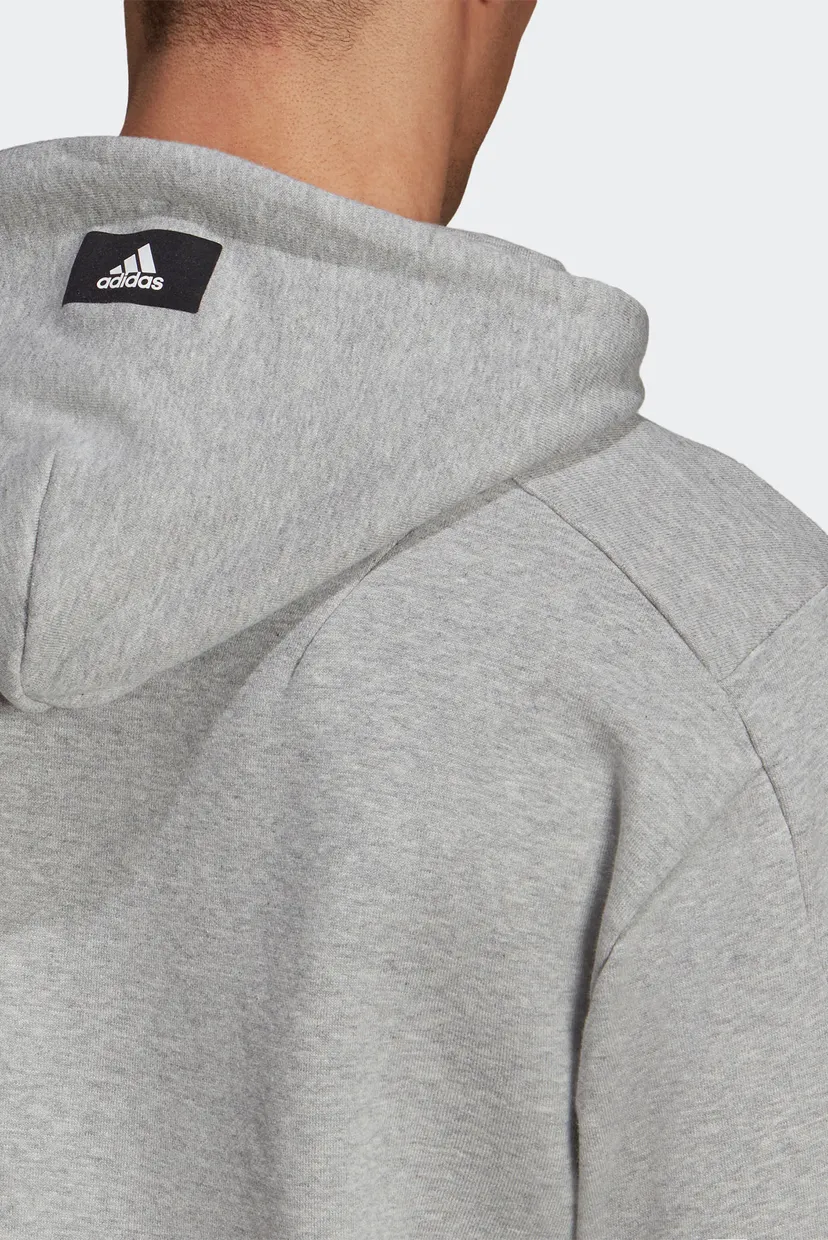 Чоловіче сіре худі adidas Sportswear Future Icons Logo Graphic 7