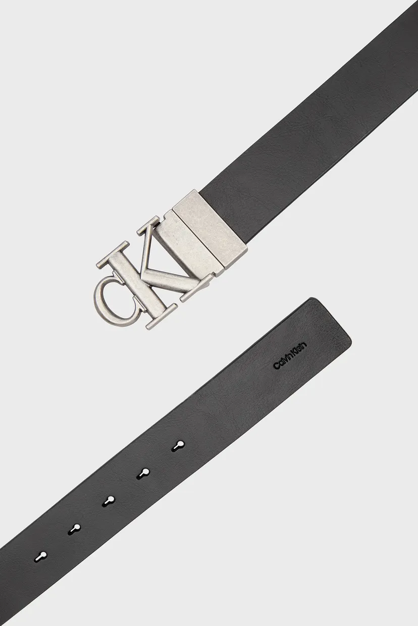 Мужской кожаный двусторонний ремень BUCKLE 3