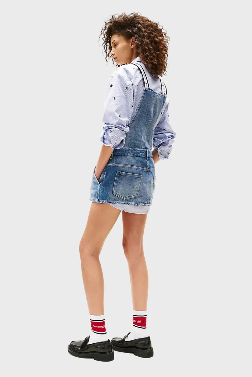 Жіночий синій джинсовий сарафан TOMMY GIRL 3
