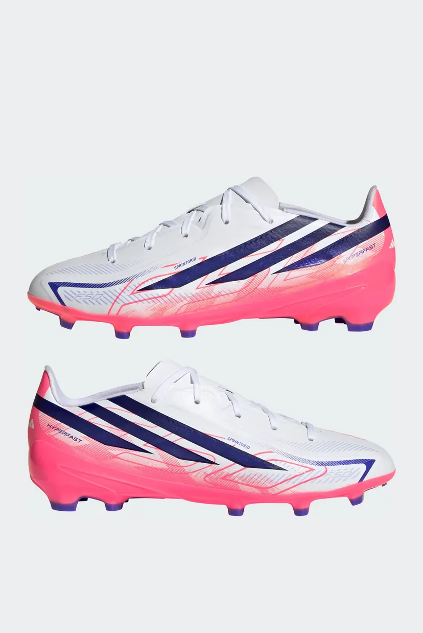Детские белые бутсы F50 HYPERFAST LEAGUE Firm Ground Football Kids 7