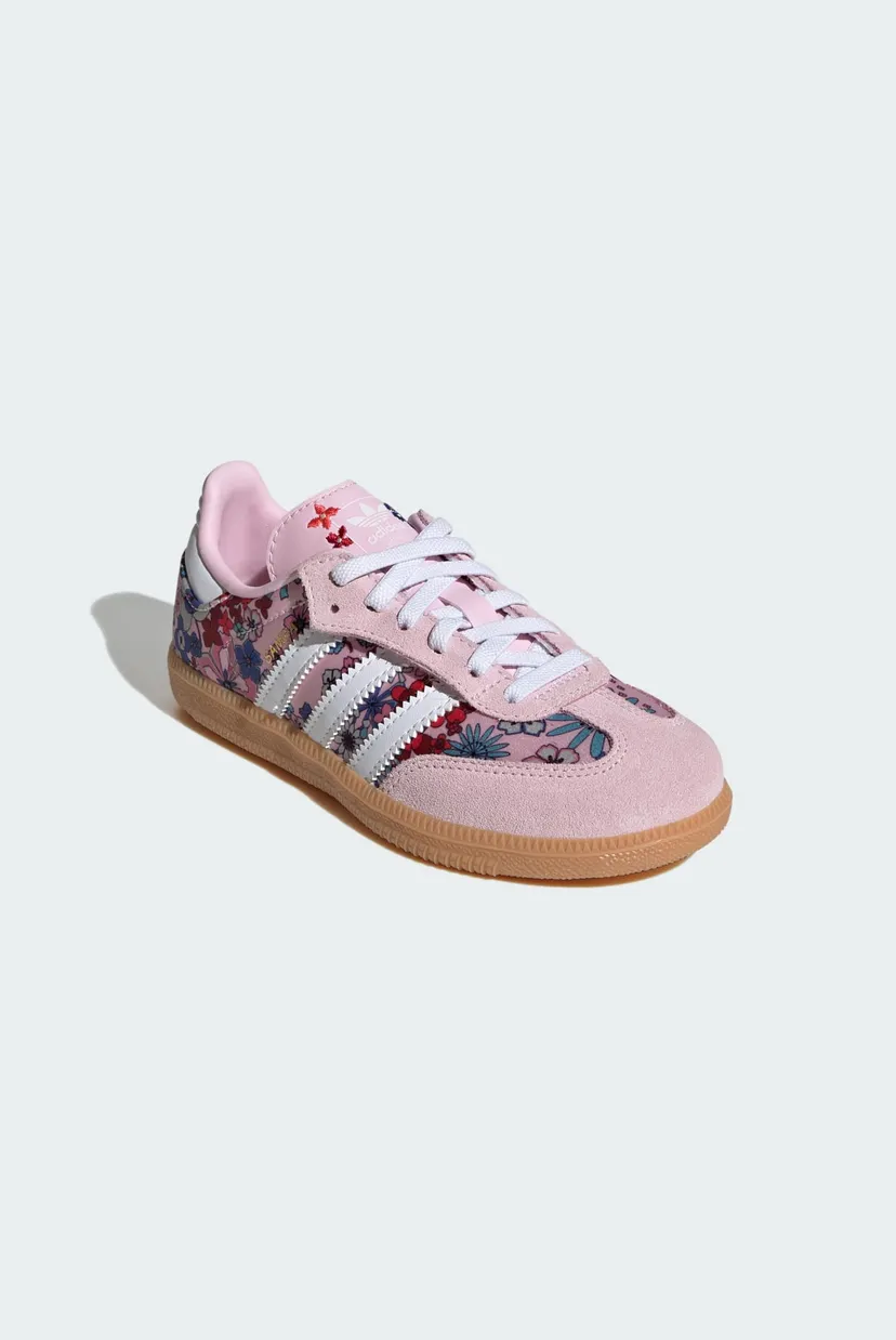 Дитячі пудрові снікерси ADIDAS LIBERTY LONDON SAMBA OG COMFORT CLOSURE ELASTIC LACE 4