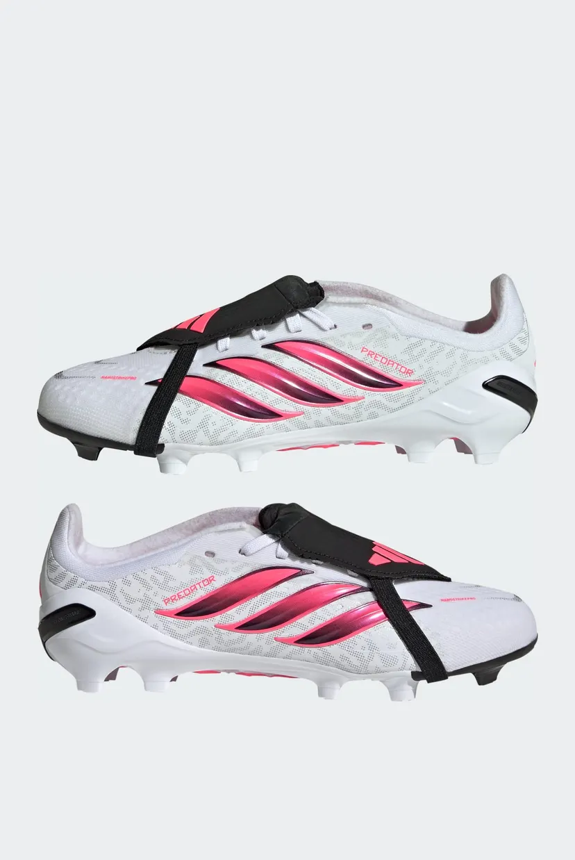 Детские белые бутсы PREDATOR ELITE Fold-Over Tongue Firm Ground Football Kids 8
