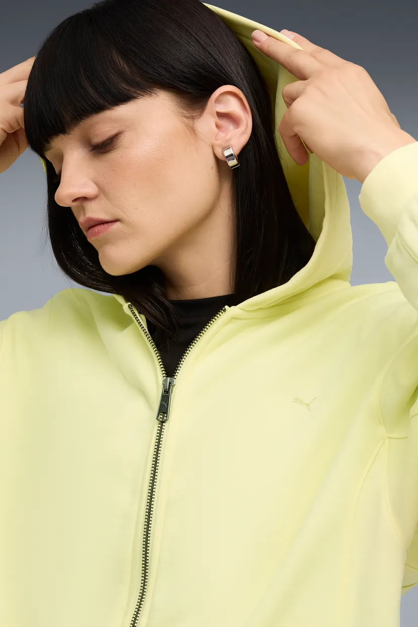 Женское желтое худи YONA Full-Zip Hoodie Women 4