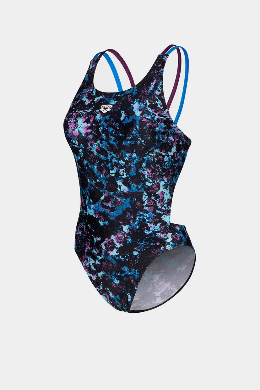 Жіночий темно-синій купальник з візерунком ROCKIN SWIMSUIT SWIM TECH MULT 8