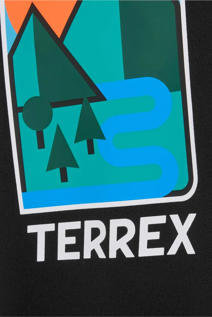 Дитяча чорна футболка TERREX KIDS XPLORIC GRAPHIC TECH 4