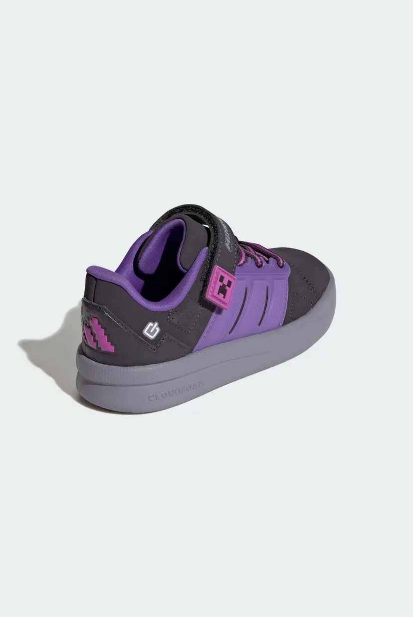 Детские черные кроссовки ADIDAS MINECRAFT LIGHTORAMA COURT CHILDREN 5