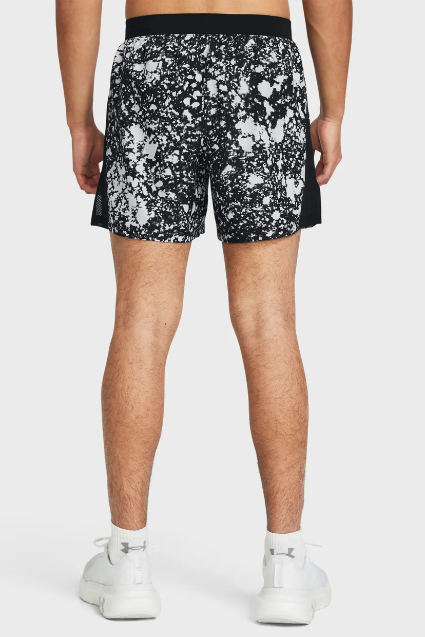 Чоловічі чорні шорти з візерунком UA LAUNCH 5'' PRINT SHORTS 3