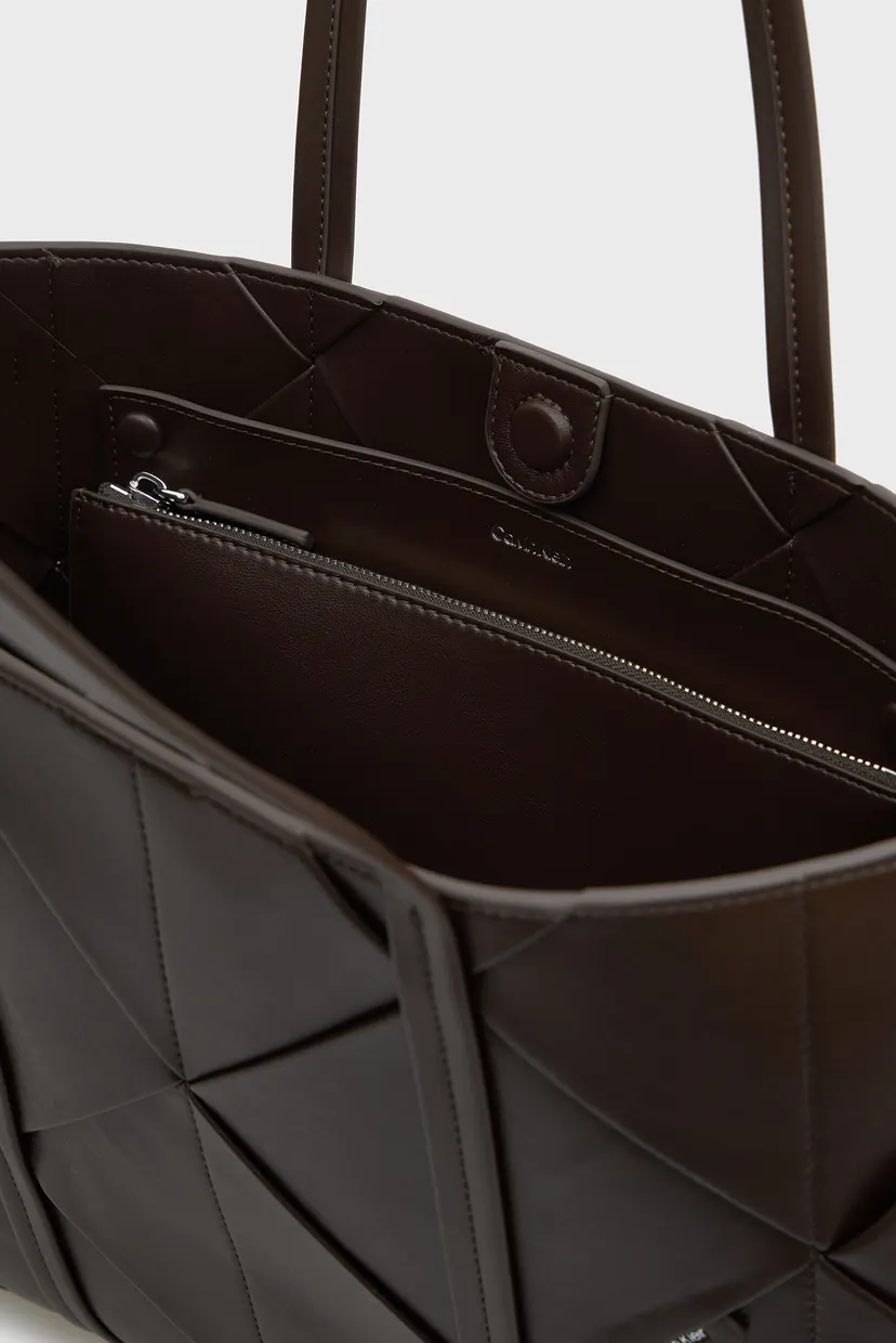 Жіноча темно-коричнева сумка WOVEN MEDIUM CARRYALL 5