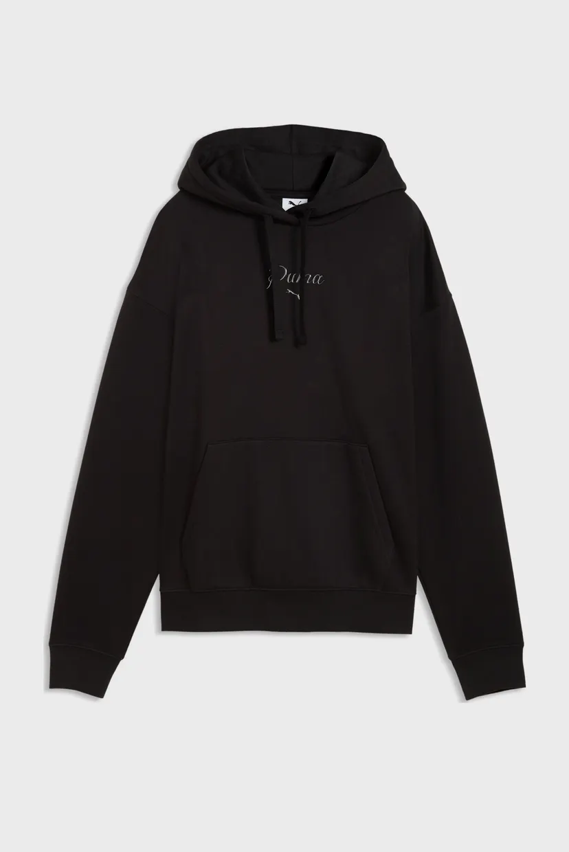 Женское черное худи Essentials Script Hoodie Women 4
