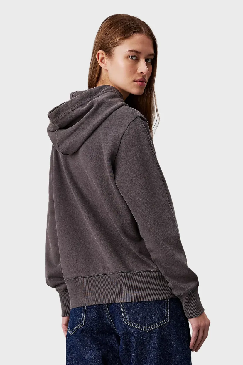 Женское темно-серое худи WASHED MONOLOGO HOODIE 3