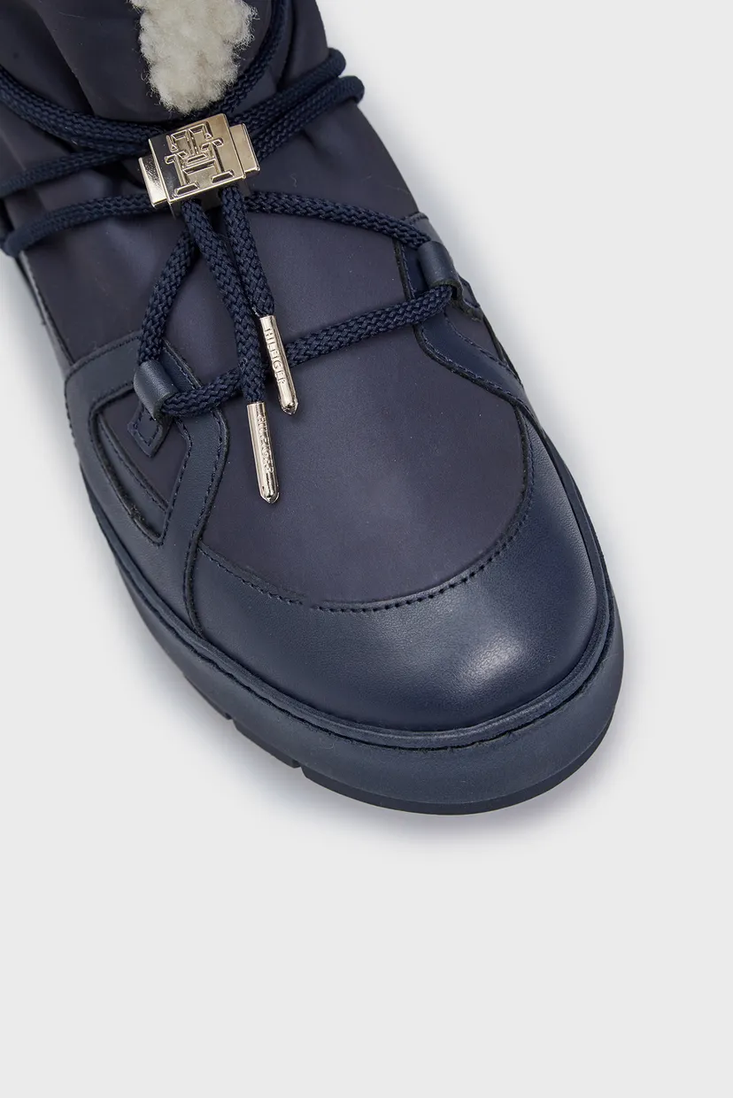 Жіночі темно-сині дутики TOMMY ESSENTIAL SNOWBOOT 4