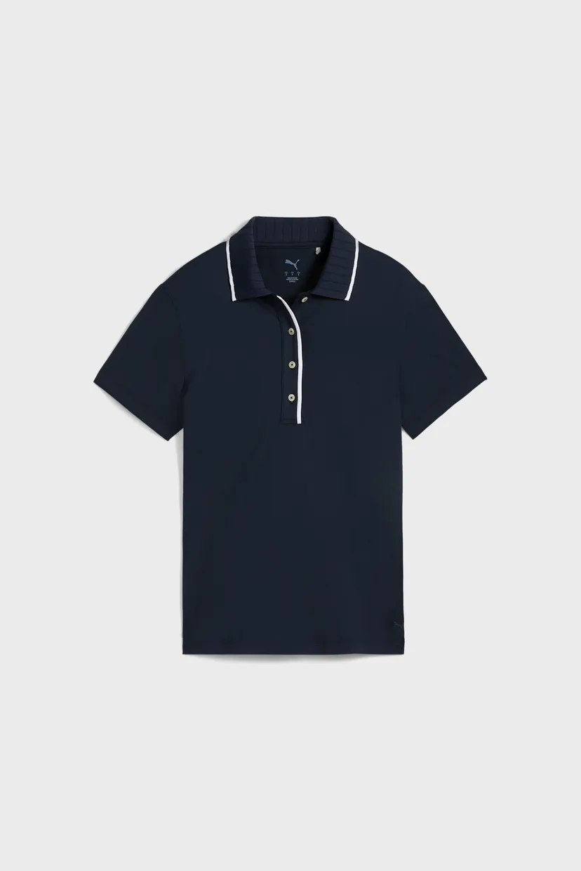 Женское темно-синее поло CLOUDSPUN Bridges Short Sleeve Golf Polo Women 4