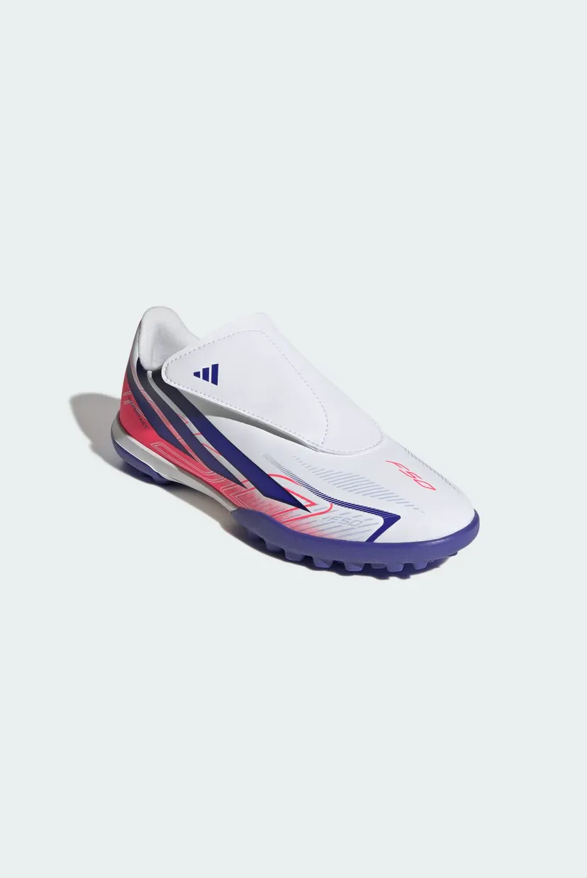 Дитячі білі сороконіжки F50 HYPERFAST CLUB Velcro Football Kids 3