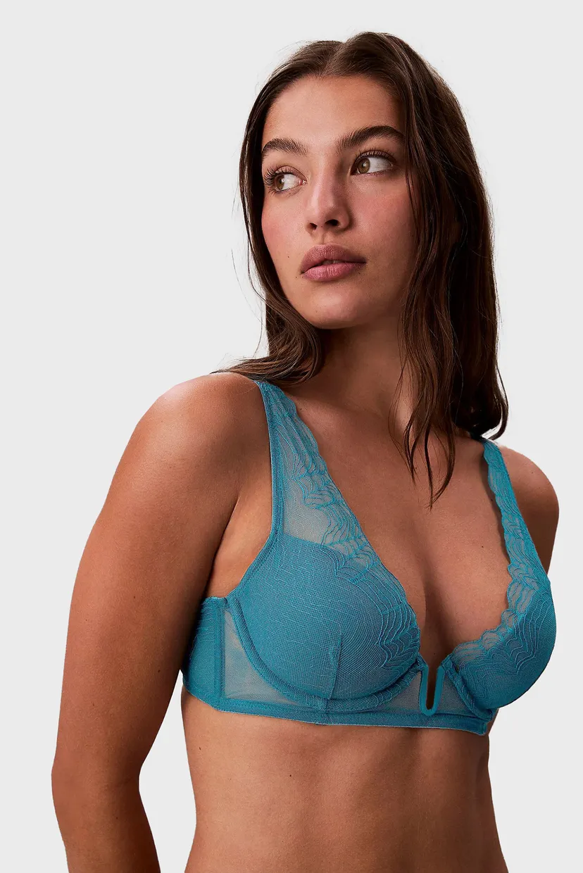 Жіночий бірюзовий бюстгальтер LIGHTLY LINED PLUNGE 4